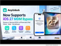 AnyUnlock MDM Bypass Tool Adds iOS 27 Support for iPhone and iPad
