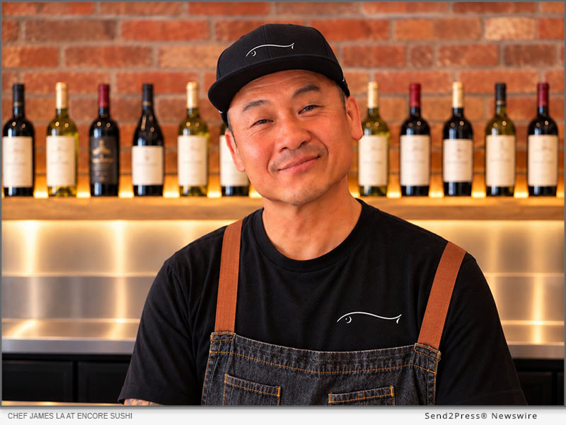 Chef James La at Encore Sushi,