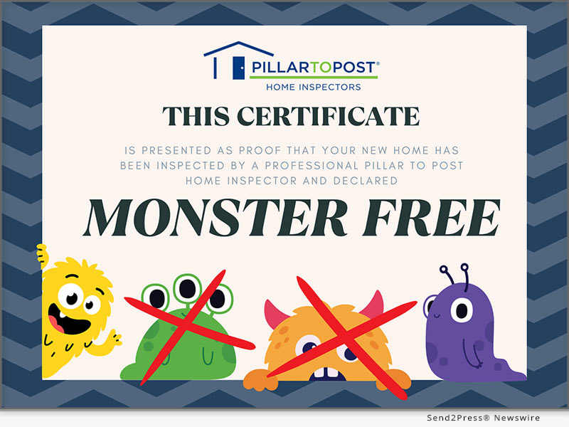 Pillar To Post Home Inspections Include 'Monster Free' Certificates for a Spooktacularly Safe Holiday Season